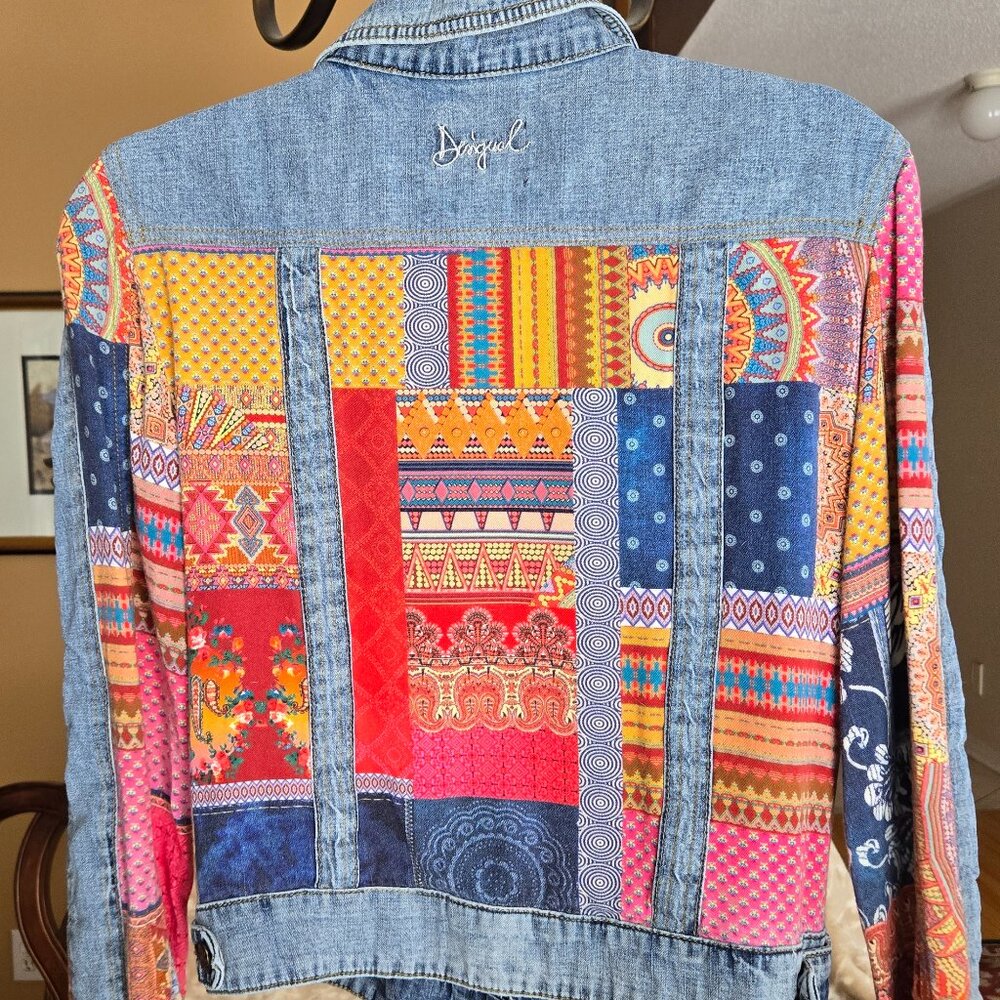 Desigual Patchwork Denim Jacket – EU 38 (US 6) - Picture 4 of 8